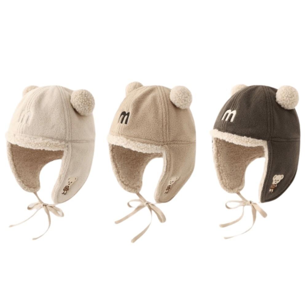 With Earflap Trapper Hat Plush Earflap Hat Cute Winter Cap Kids