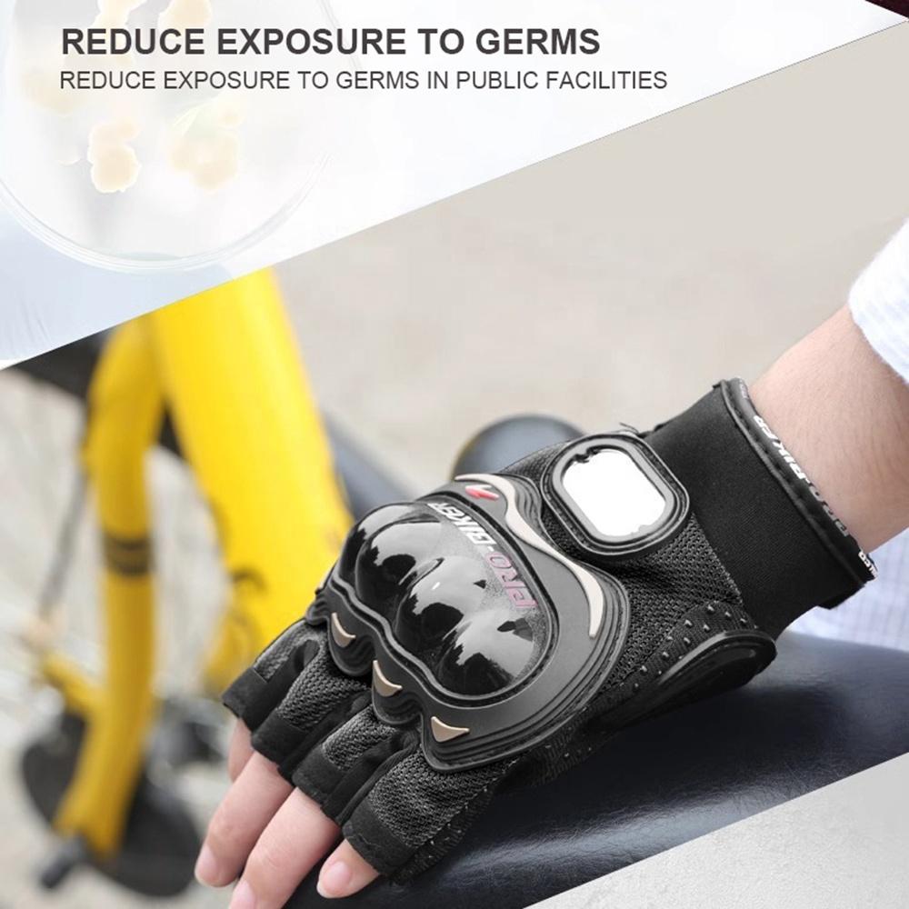 Men's Motorcycle Half Finger Gloves Cycling Equipment Wearable Lady Knight Racing Summer Fingerless Glove Protective Gear Gloves