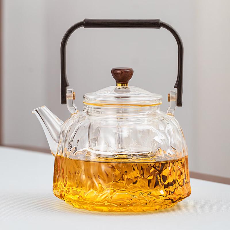 Yaji Glass Steam & Boil Teapot with Handle