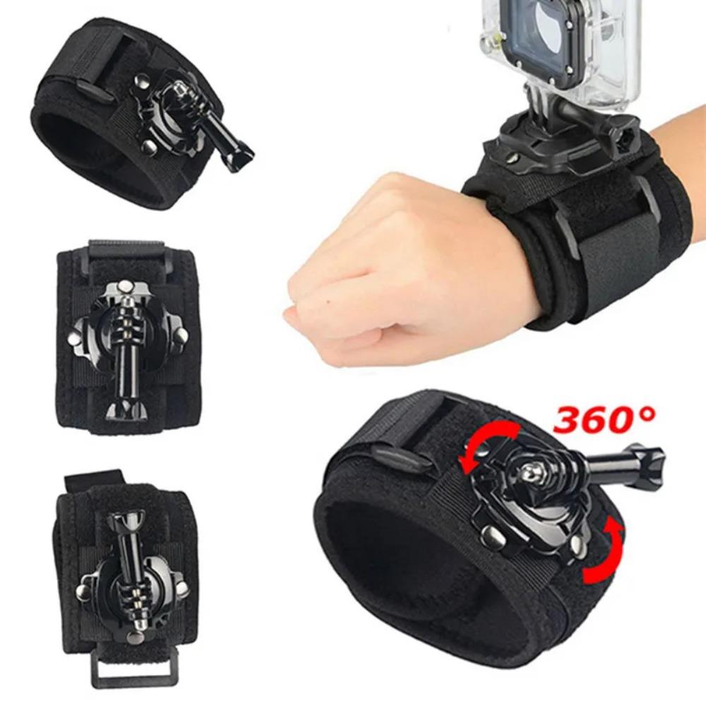 360 Degree Rotation Wrist Hand Strap Mount For GoPro 13 12 11 10 9 DJI Osmo Action 5 Pro 4 Adjustable Portable Camera Glove Shooting Accessories