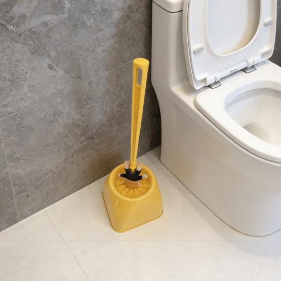 1/2 szt. Szczotka do WC z długą rączką Dekoracja lalki z kreskówki Szczotka do czyszczenia łazienki z podstawką Humorystyczny wystrój łazienki