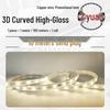 Waterproof 220V LED Strip Lights: Tri-Color, Self-Adhesive, Extra Bright for Living Room, Ceiling Trough, and Outdoor Use