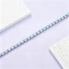 Bracciale in Argento Sterling 925 con Topazio Azzurro Naturale per Donna Gioielli Moda Lusso Leggero Elegante Regalo per Anniversario Compleanno
