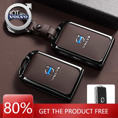 Emblems 2026 New For Zinc Alloy Leather Car Remote Smart Key Case Cover Protection For Volvo XC60 XC40 XC90 S90 V60 S60 V9