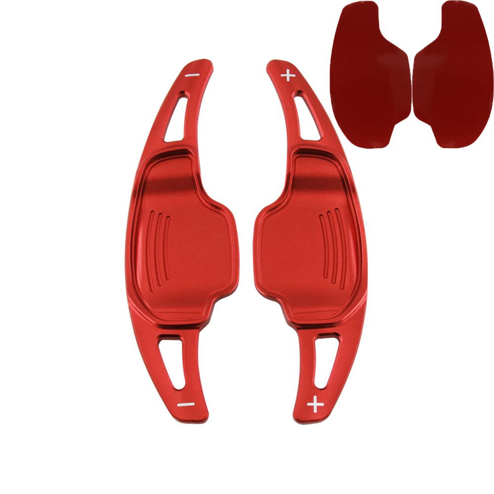 

For Vauxhall Opel Corsa F ignia Grandland Mokka -2024 Car Steering Wheel Shift Paddle Extender Shifter Stickers DSG Gear червоний