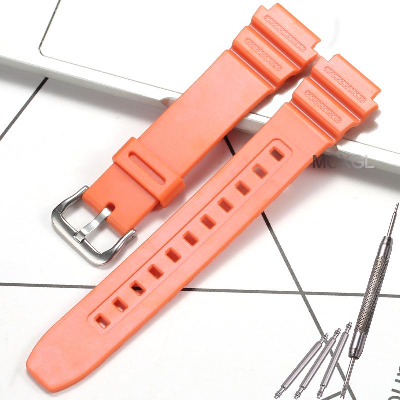 18mm Resin Replacement Strap For Casio F91W F108WH AE1200WH AE-1300WH W800H AE1000W F105W Mens Womens Watch Band Accessories