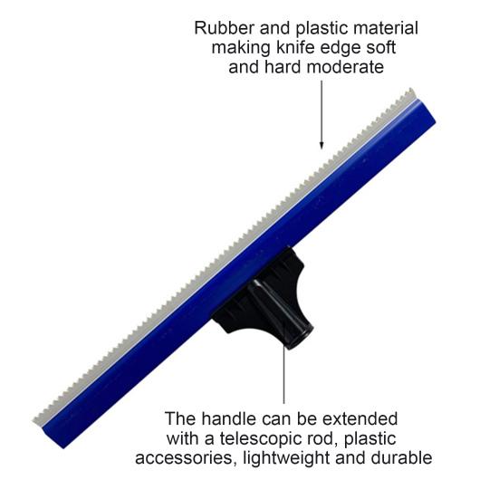 Epoxy Notched Squeegee with Soft Rubber Teeth Professional Self-Leveling Floor Squeegee Cement Painting Coating Toothed