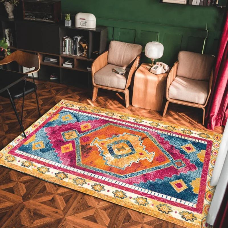 Tappeti Antiscivolo in Stile Bohemien Sono Perfetti per l'Uso in Soggiorni  Tavolini da Caffè  Divani  e Zerbini da Ufficio  Emanando Fascino Retrò