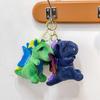 Cartoon Ugly and Cute Hamburger Capybard Dinosaur Plush Pendant Schoolbag Couple Keychain Boutique Doll Grab Machine Doll