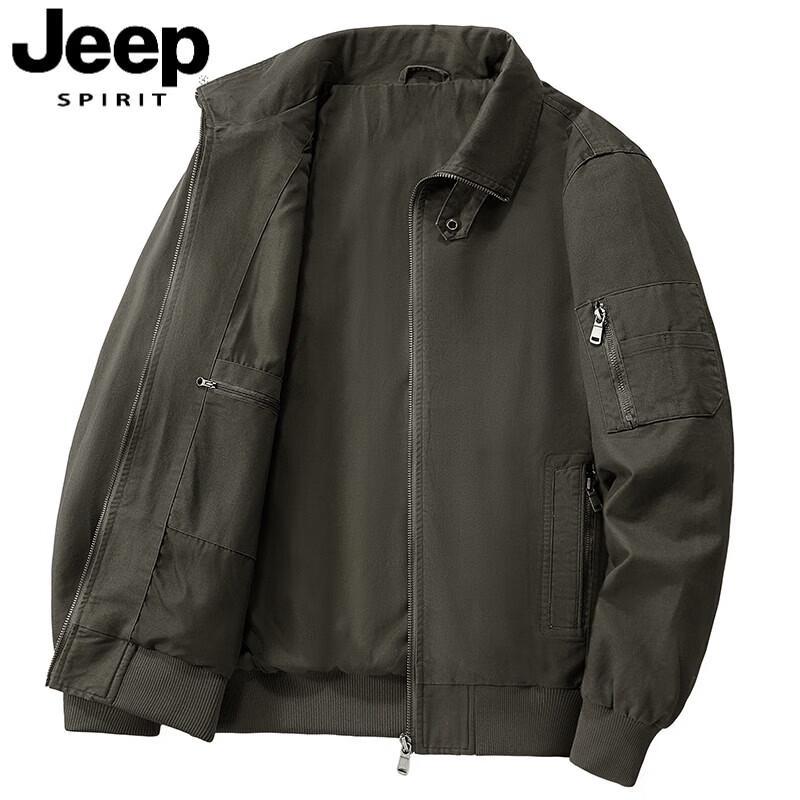 JEEP SPIRIT Men's Cotton Lapel Jacket