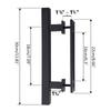Steel Sliding Barn Door Handle Pull Cabinet Flush Hardware Set Wood Door Handle Interior Door Furniture Handle Hardware
