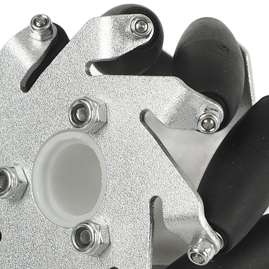 4Pcs 60mm Omnidirectional Wheel Aluminum Alloy Omni Directional Wheel Set 2 Left 2 Right 14159