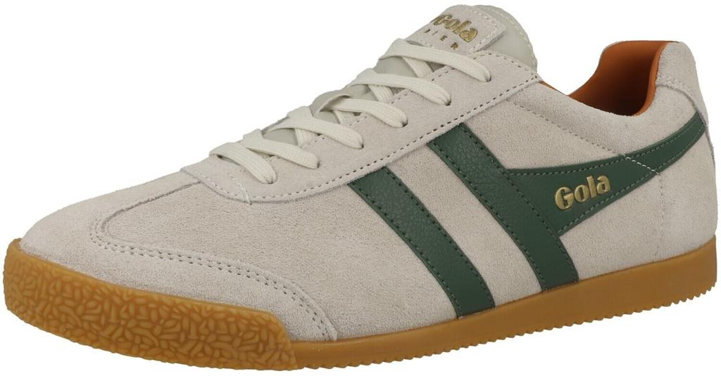 Кроссовки Gola Harrier Suede Sneaker бежевый зеленый оранжевый