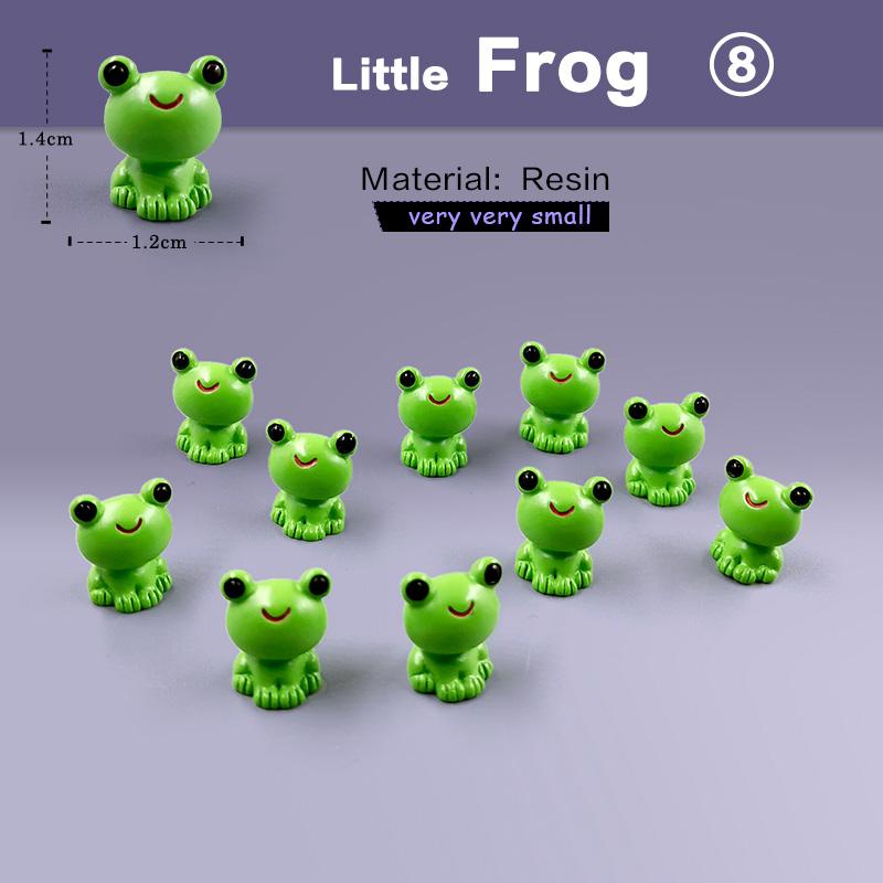 10 stuks Paashaas Paard Dinosaurus Capybara Eend Vos Varken Kat Schildpad Kikker Beeldje Miniatuur Sprookjestuin Decoratie Accessoires