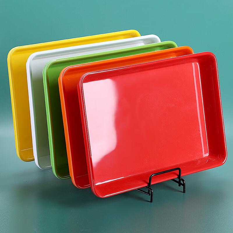 ZISIZ Rectangular Imitation Porcelain Display Tray