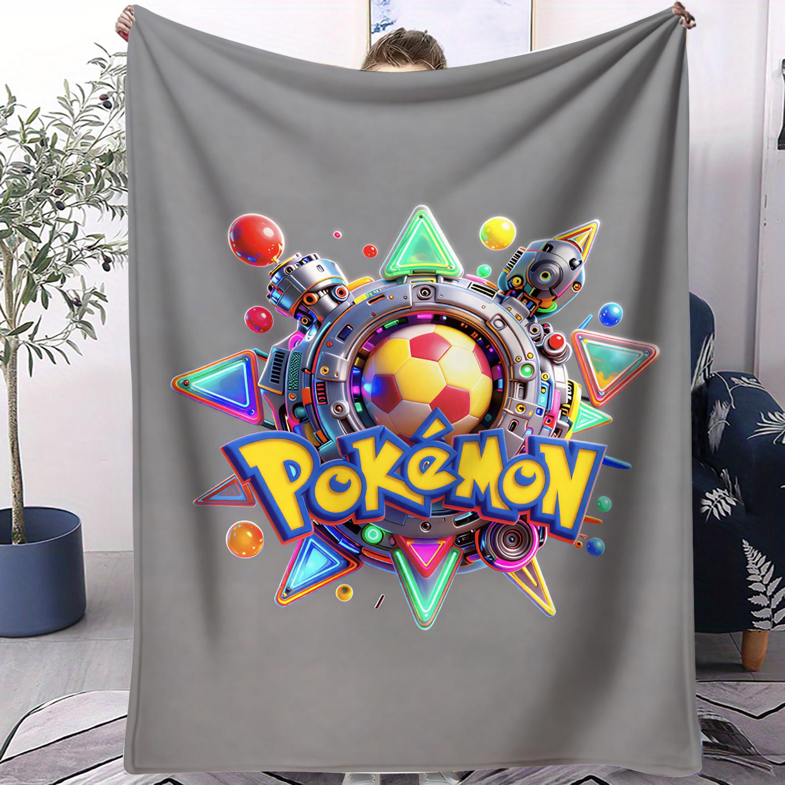 

Pokemon Cyber Mecha Blanket Collection Flannel Throw Blanket for Adult Quality Cozy Soft Warm Blanket for Travel Picnic Home 70x100cm