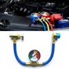 R134A Recharge Hose Kit with Gauge, Refrigerants Recharging Hose with 1/2" Female R134A Can Tap Refrigerants Dispenser