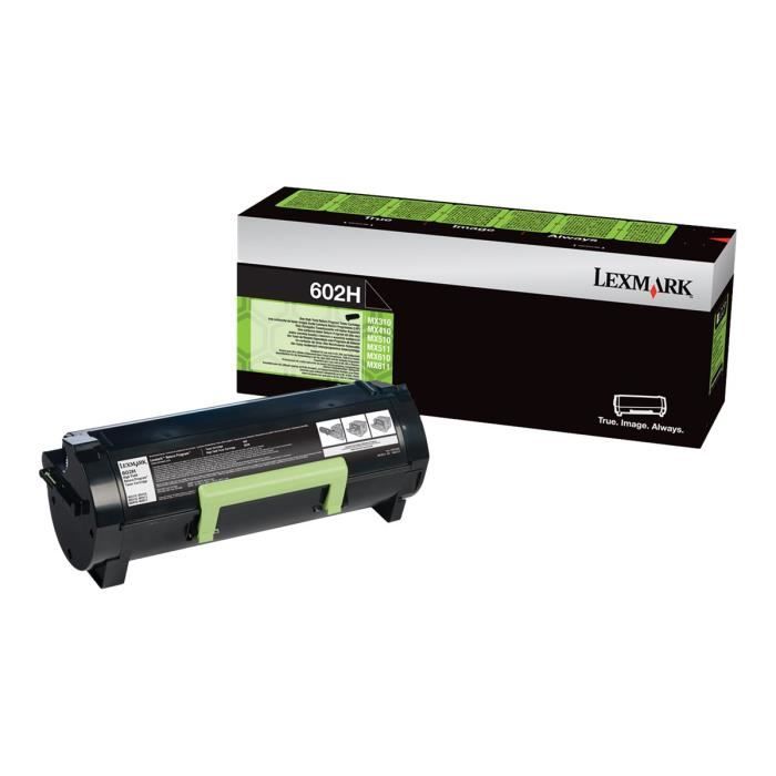 Cartouche De Toner Noir Lexmark 602H À Rendement Élevé Pour MX310, MX410, MX510, MX511, MX611