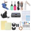 Coil Tattoo Machine Kit Power Supply Clip Cord Foot Pedal Needle Tattoo Practice Tool Set