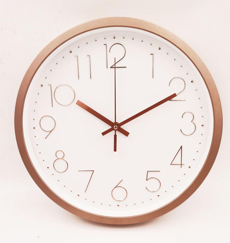 12 Zoll 30CM Leise Wanduhr, Kreativ und Modisch, Dreidimensionale Digitale Minimalistische Uhr für Zuhause Wohnzimmer