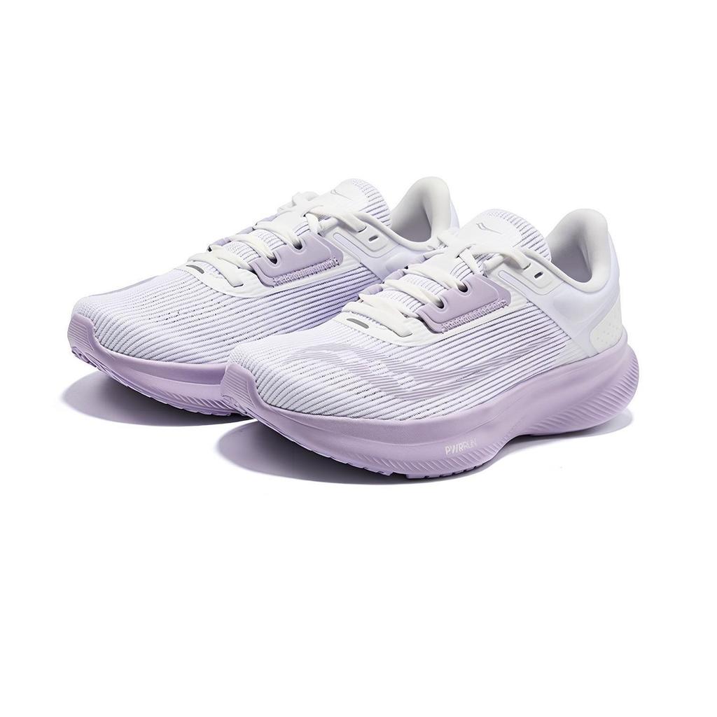 SAUCONY Vessel Lightweight Mesh Cushioning Non-Slip Breathable Low-Top Casual Running Shoes Women Sneaker White Purple S18217-3