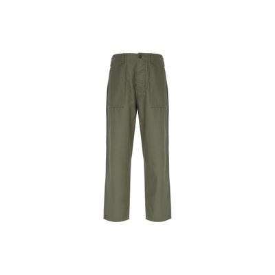 Solid Color Zipper Sports Straight Leg Casual Pants Men Bottoms Olive-Green FV5534-222