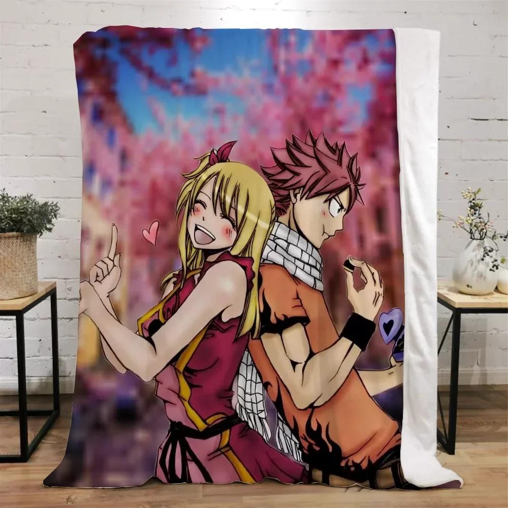Fairy Tail Coral Warm Blankets for Cold Home and Decoration Winter Blanket Bed Microfiber Bedding Beach Towel Fluffy Plaid Throw