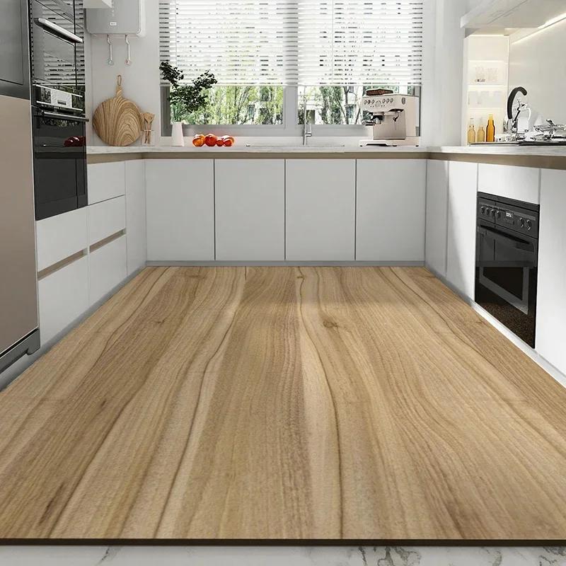 Carpet for Kitchen Waterproof Leather Floor Mat Non-slip Area Large Rug Oil-proof Home Decoration Foot Mats Big Size 