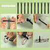 Office Desk Elastic Reusable Home Zip Ties Wire Management Clip Straps Cable Organizer