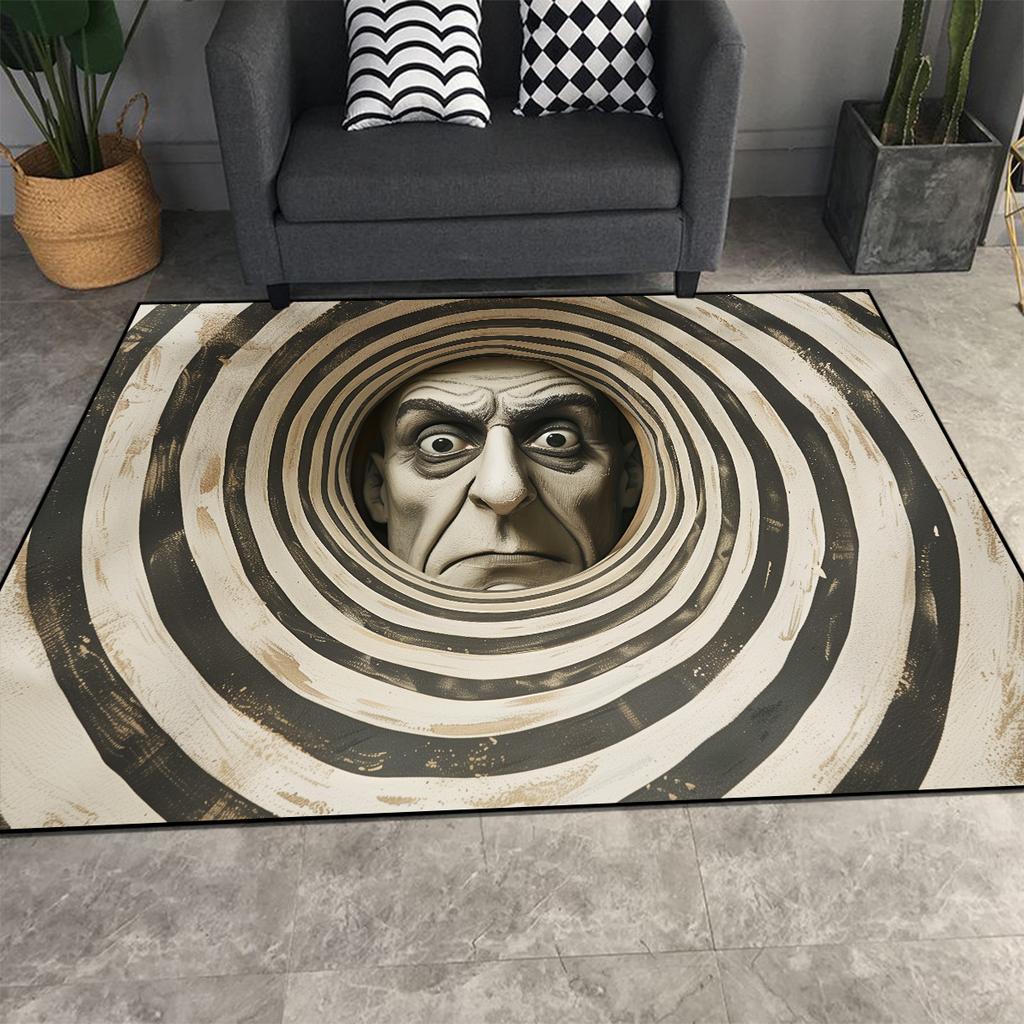 Halloween 3D Decoration Carpet Living Room Sofa Area Rugs Customizable Interesting Porch Welcome Doormat Non-slip Washable Rug