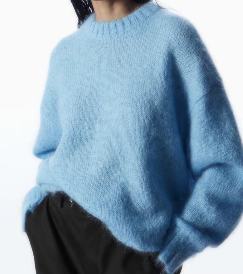 CS Women's Mohair Blend Round Neck Sweater - Winter 2023
