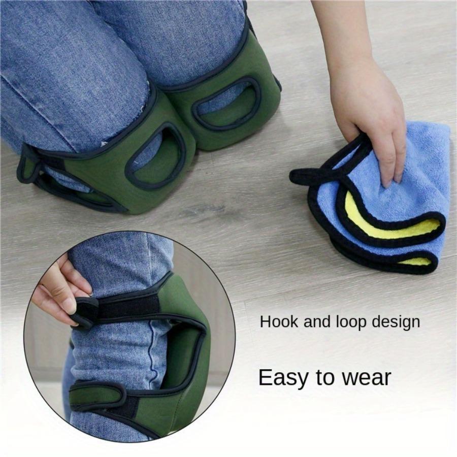 Knäskydd Trädgårdsknäskydd för Kvinnor & Män EVA-skum och Justerbar Halkfri Knästående Kuddkudde Mjukt Skumknäskydd