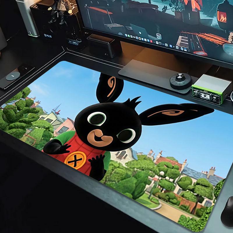 Bing Large Size Mouse Pad Large Gaming Table Cushion Non-slip Laptop Tablet Big Mousepad XXL Mat Mini PC Playmat With Lock edge