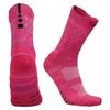Calcetines de baloncesto de élite gruesos para hombre, calcetines de ciclismo de algodón con fondo de toalla para deportes al aire libre, calcetines para correr para hombre
