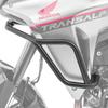 Protetores de Carter Superiores Compatíveis com Honda Transalp XL 750 23-25 Barra Anti-Queda Motoguard CB25 Preto