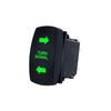 Turn Signal Rocker Switch w/ Flasher For ATV UTV Off-Road Pickup Boat Motorcycle