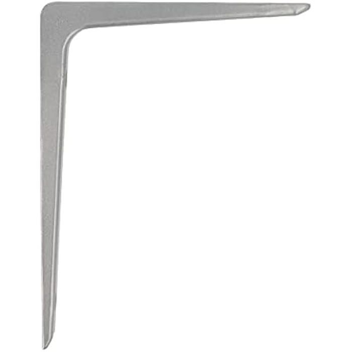 Équerre pour étagères murales - AMIG - Palomilla - Acier - Gris - 250x200 mm
