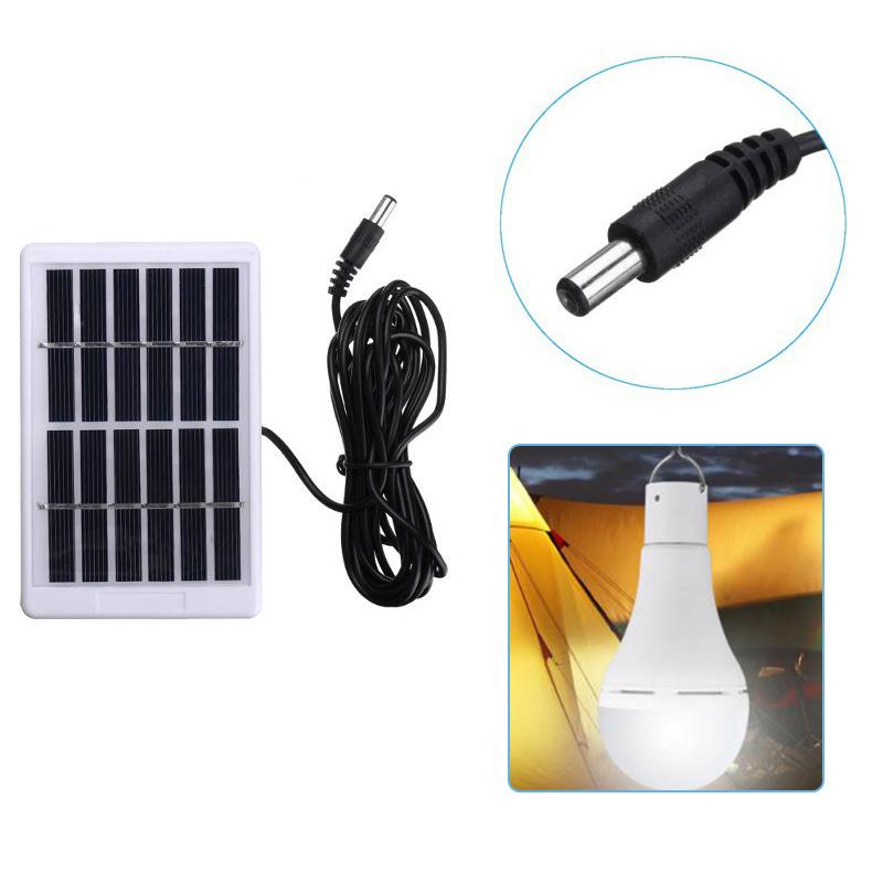 1W 6V Solar Panel 5521 Dc Port Portable Polycrystalline Silicon Solar Charger Plate With 3M Connecting Wire