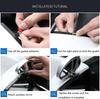 Taefyiasz Car Side Mirror, Auxiliary Mirror, Wide Angle, Magnified View, Universal Type, Easy to Install, Improves Night Visibility