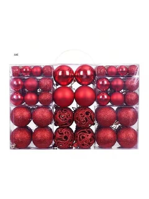 100pcs Christmas Decor Baubles Tree Xmas Balls Party Wedding Ornament Party Supplies Xmas Ornament Ball Xmas Baubles