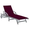 Day and Night - Day and Night Garden Lounger with Solid Acacia Wood Cushion