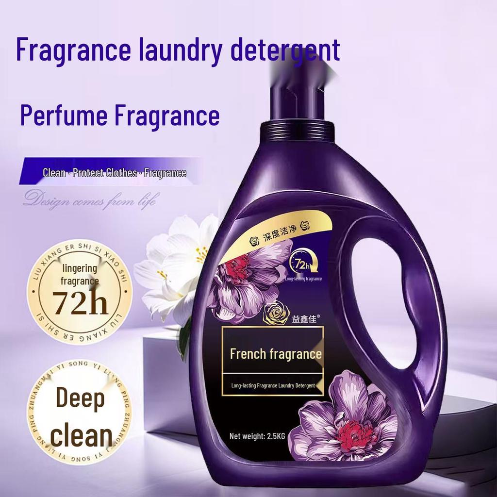 French Fragrance Laundry Detergent - Long-lasting Scent & Deep Cleaning, Large Barrel with Free Shipping