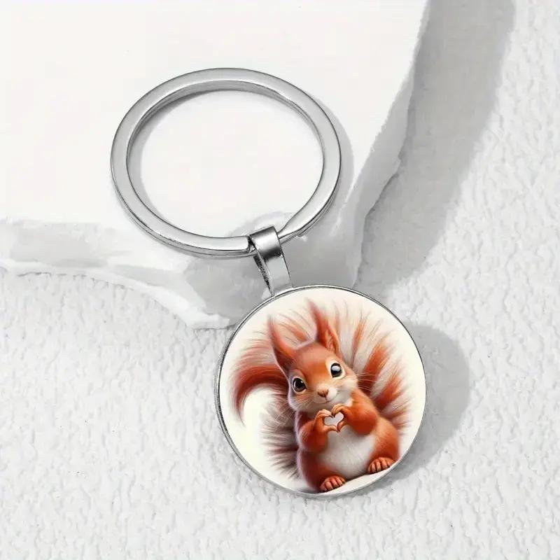 Adorable Embossed Rabbit Alloy Keychain Pendant - Festival Decoration