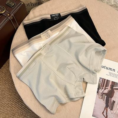 Baumwolle Herren Unterwäsche Baumwolle Herren Boxershorts Jungen Taille Jugend Viereckige Shorts Hosen