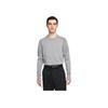 Solid Color Golf Sweater With Crew Neck And Long Sleeves Men Tops Grey CU9783-003