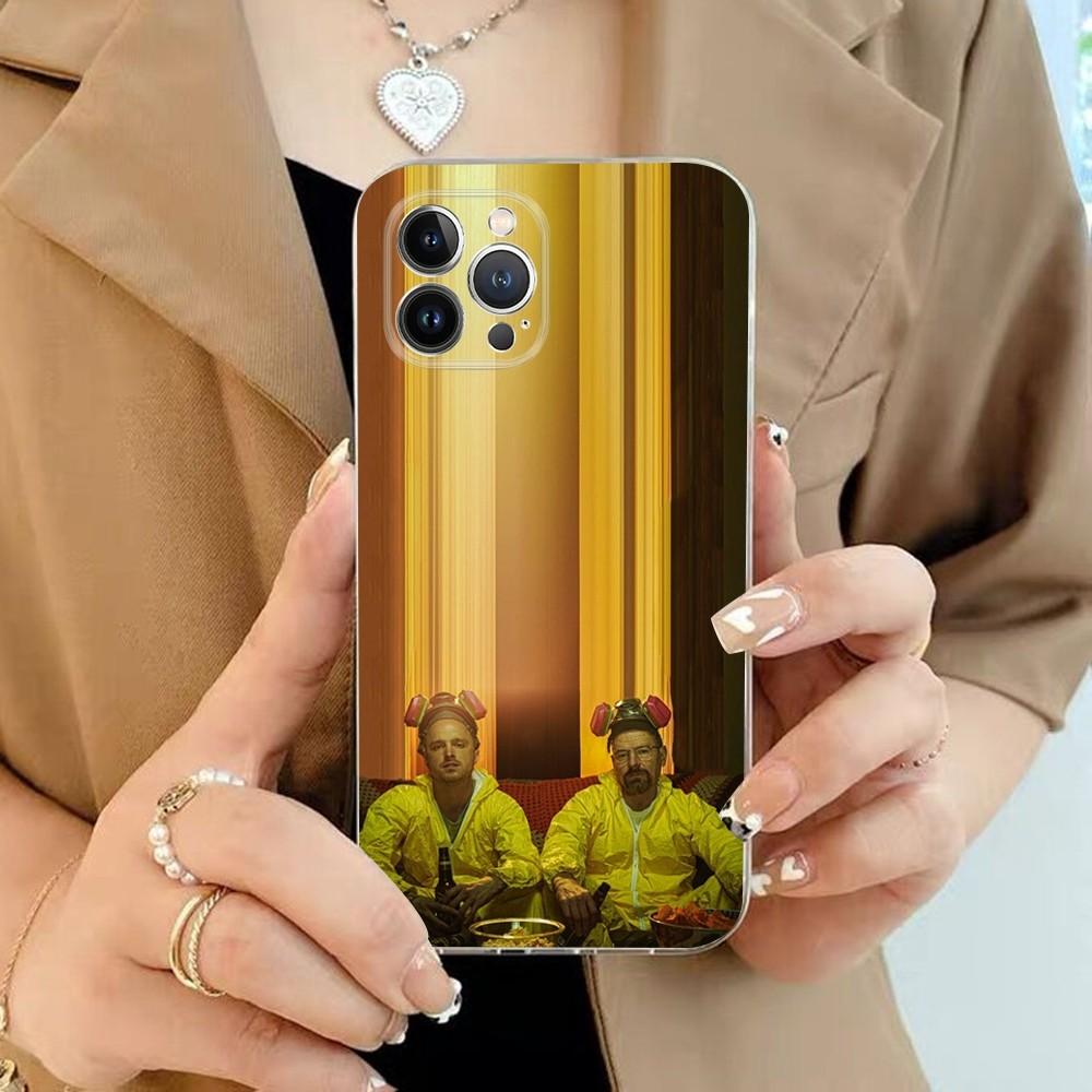 

American TV series Breaking Bad Phone Case For iPhone 15 13 14 Pro Max XS XR 12 11 Pro 13 Mini 6 7 8 Plus Clear Back Cover Capa iPhone 15