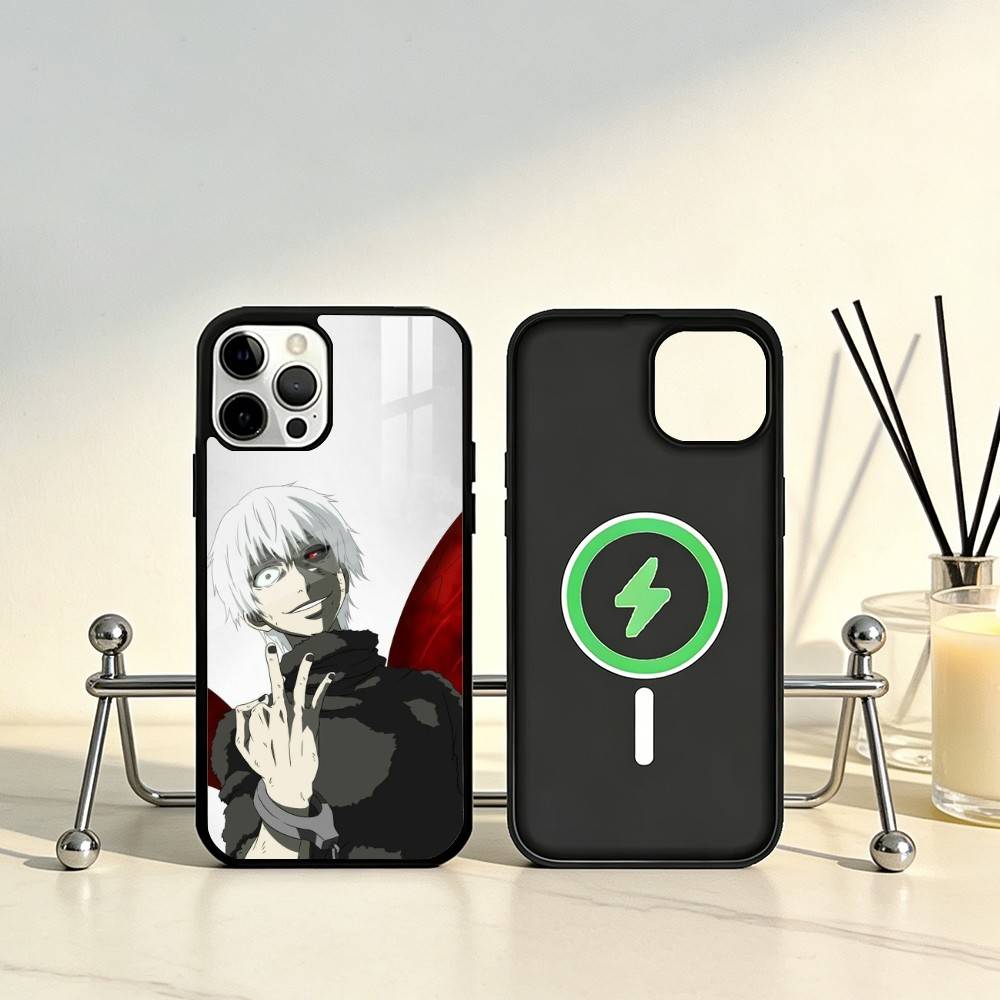 

Чехол для телефона Tokyo Ghoul для iPhone 17, 16, 15, 14, 13, 12, 11 Plus, Pro Max Магнитный для Magsafe Беспроводная зарядка iPhone15PRO