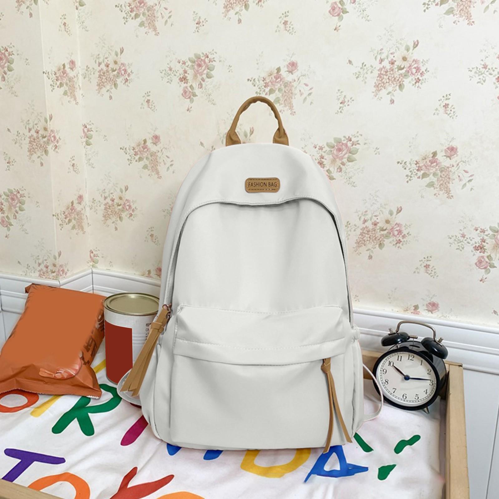 

Oxford Cloth Large Capacity Multi-layer Backpack Color Bag School Bag One Size