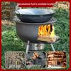 Portable Outdoor Iron Wood-Burning Stove for Rural Households