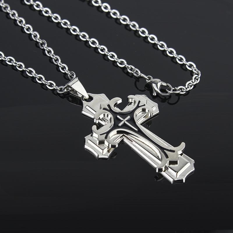 Drip Oil Multi-Layer Necklace, Gold And Silver Men'S Personalized Trendy Pendant.
